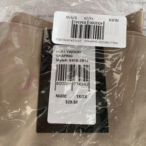 NWT Frederick's of Hollywood Shaping High Waist Nude Shapewear Size 1X/2X - Picture 3 of 5